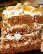 Домашний торт Трухлявый пень на кефире