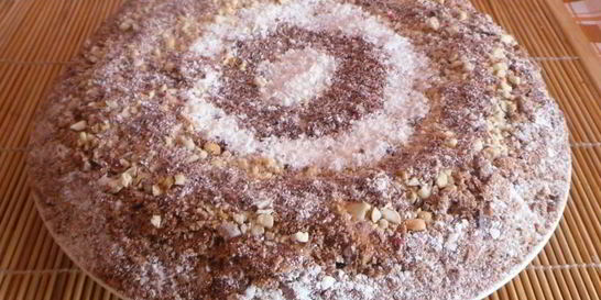 Фруктовый торт с киви и бананом без выпечки