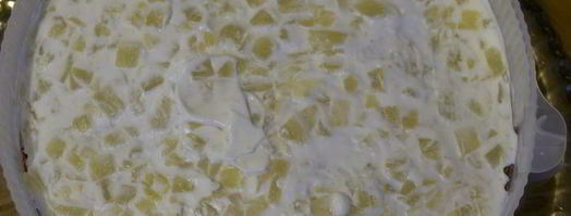 фруктовый торт с шоколадной глазурью. Шаг 15