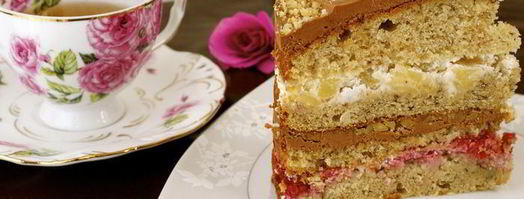 фруктовый торт с шоколадной глазурью. Шаг 17