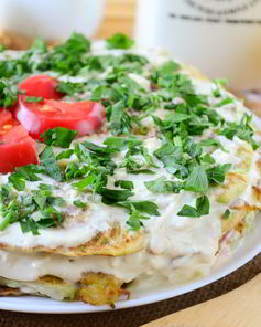 Кабачковый торт с помидорами