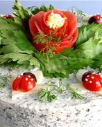 Хлебный торт на день рождения