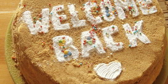 Медовый торт со кремом сливочным