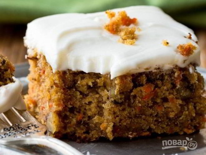 Рецепт морковного торта с орехами
