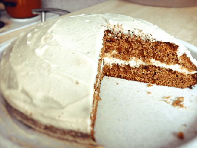 Рецепт морковного торта с творожным кремом