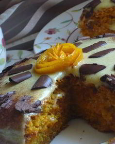 Постный торт Апельсиново-морковный