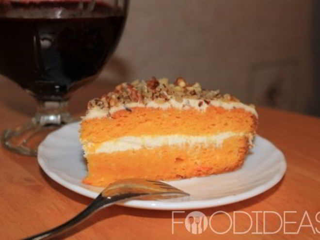 Рецепт простого морковного торта