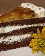 Шоколадно-банановый торт