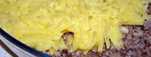 слоеный картофельный торт с солеными грибами. Шаг 7