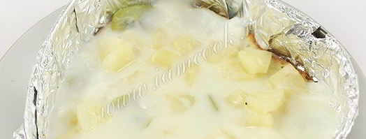 торт бисквитный с фруктами, желе и йогуртом. Шаг 15