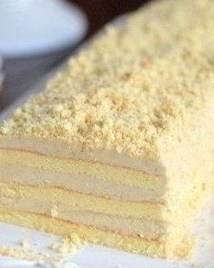 Торт бисквитный Славянка с халвой