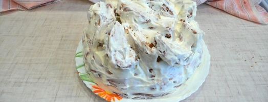 торт хлопец кучерявый хлопчик сметанник. Шаг 11