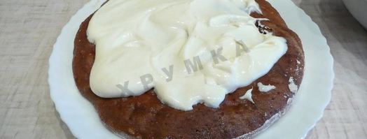 торт хлопец кучерявый хлопчик сметанник. Шаг 9