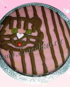 Торт Клубничный тигренок