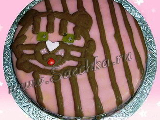 Рецепт торта клубничного тигренок