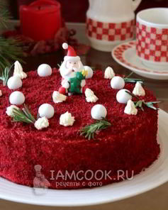 Торт Красный бархат с кремом чиз