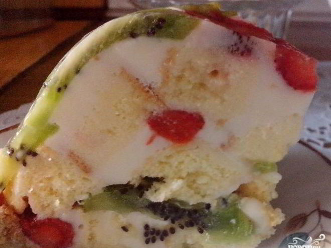 Рецепт торта летнего с желатином