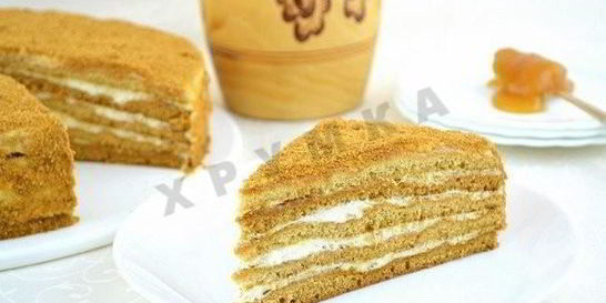 Торт Медовик со сметанно-сливочным кремом