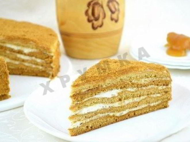 Рецепт торта медовик со сметанно-сливочным кремом