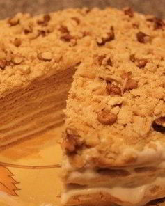 Торт Медовик со сметанным кремом по-домашнему