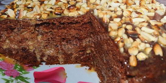 Торт на кефире в мультиварке