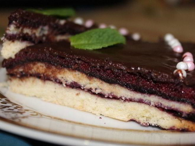 Рецепт торта с черничным муссом