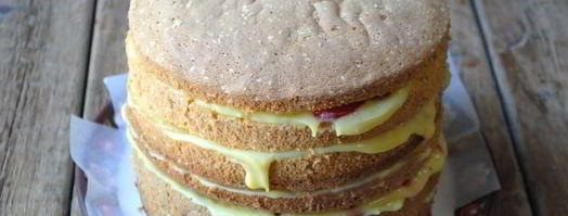 торт с клубникой и заварным кремом. Шаг 22