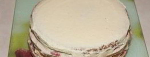 торт с кремом из сливок. Шаг 26