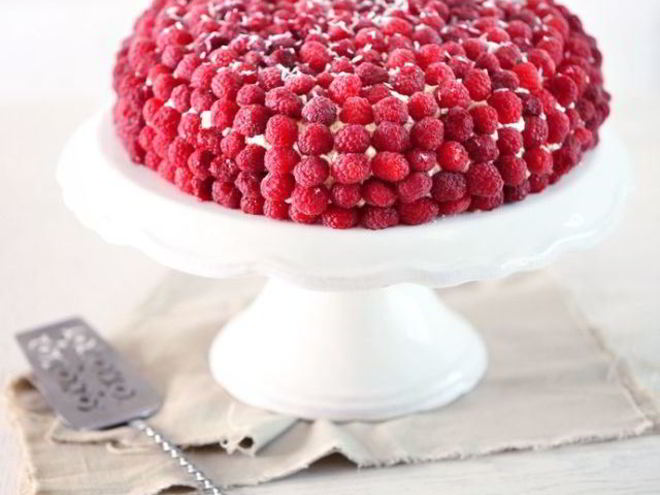 Рецепт торта с малиной