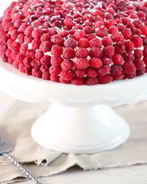 Торт с малиной