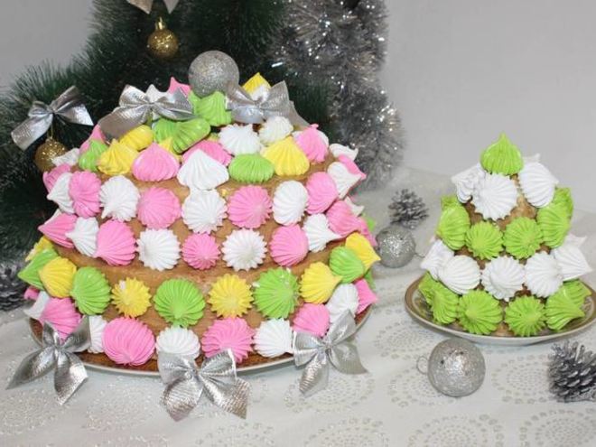 Рецепт торта салют возле елочки