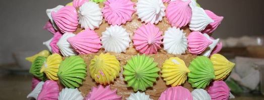 торт салют возле елочки. Шаг 26