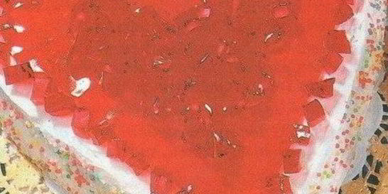 Торт-серце с желе