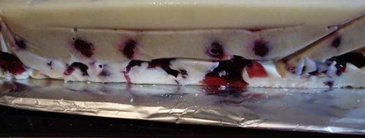 торт весенний поцелуй с кокосовым, мятным и ванильным баваруа. Шаг 21