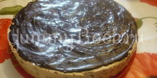 Твороженный торт с черносливом