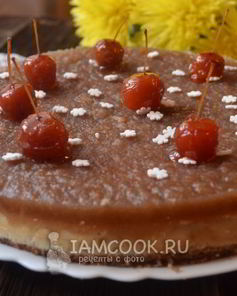 Творожно-яблочный торт