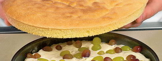 творожный торт с виноградом. Шаг 5