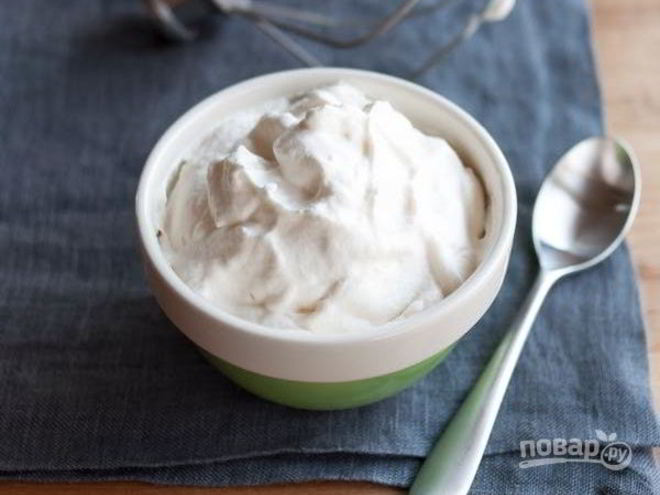 Рецепт взбитых сливок для торта