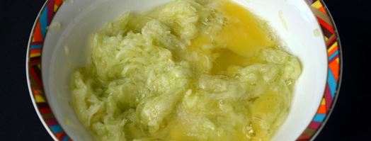 закусочный кабачковый торт с творогом. Шаг 3