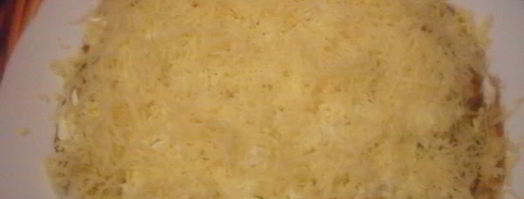 закусочный торт из блинов с мясом и грибами. Шаг 13