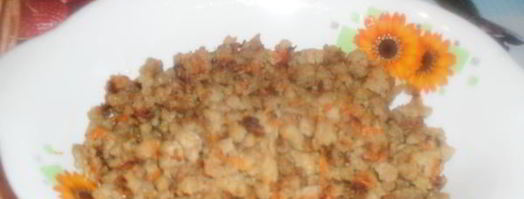 закусочный торт из блинов с мясом и грибами. Шаг 5