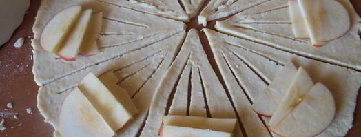 творожные конвертики с яблоками. Шаг 4