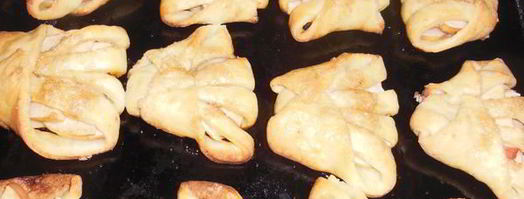 творожные конвертики с яблоками. Шаг 7