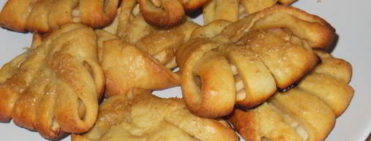 творожные конвертики с яблоками. Шаг 8