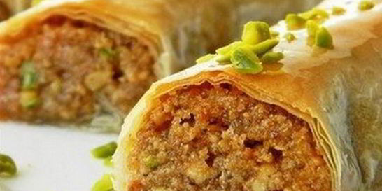 Восточная пахлава с орехами