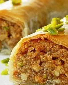 Восточная пахлава с орехами