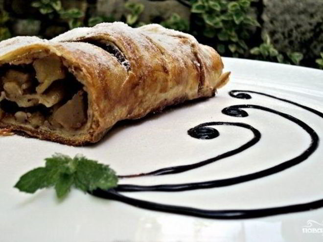 Рецепт яблочного рулета