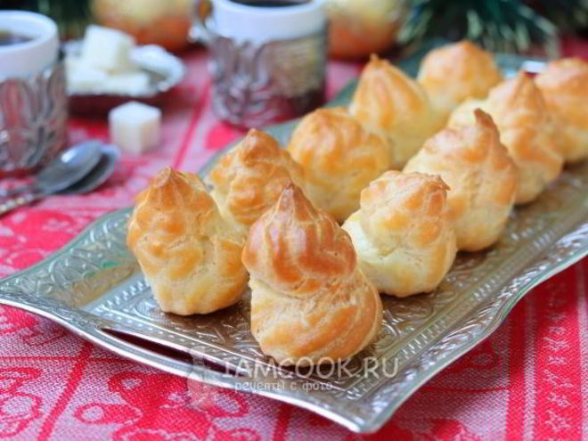 Рецепт профитролей с заварным кремом