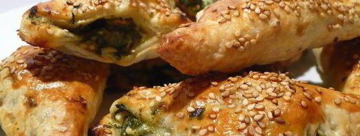 закусочные слойки с фетой и шпинатом. Шаг 7