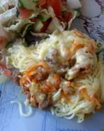 Бабушкин кассероль — запеканка из спагетти